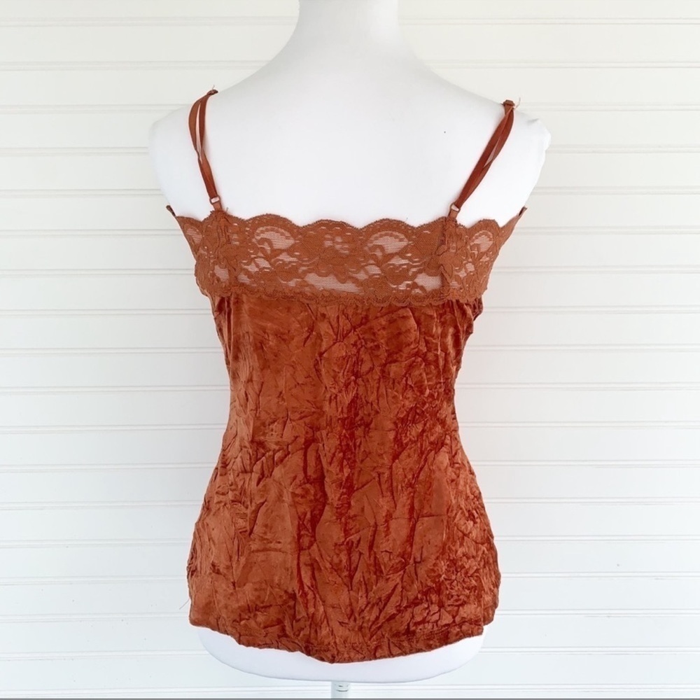 Charlotte Russe Orange Lace Camisole Top - Picture 2 of 5